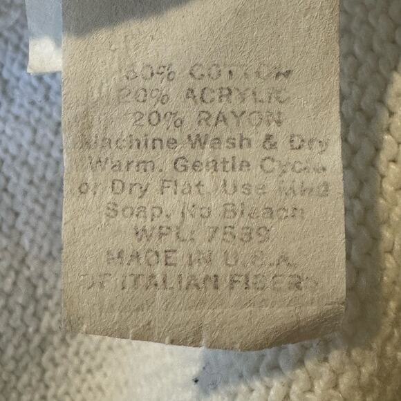 Diane von Furstenberg Size 6 Vintage White Button Up Short Sleeve Sweater - Picture 7 of 8